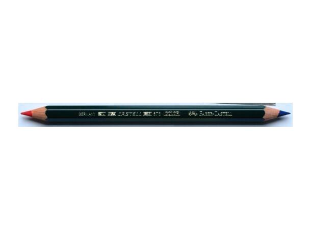 Fargeblyant Faber Castell tykk rød/blå 